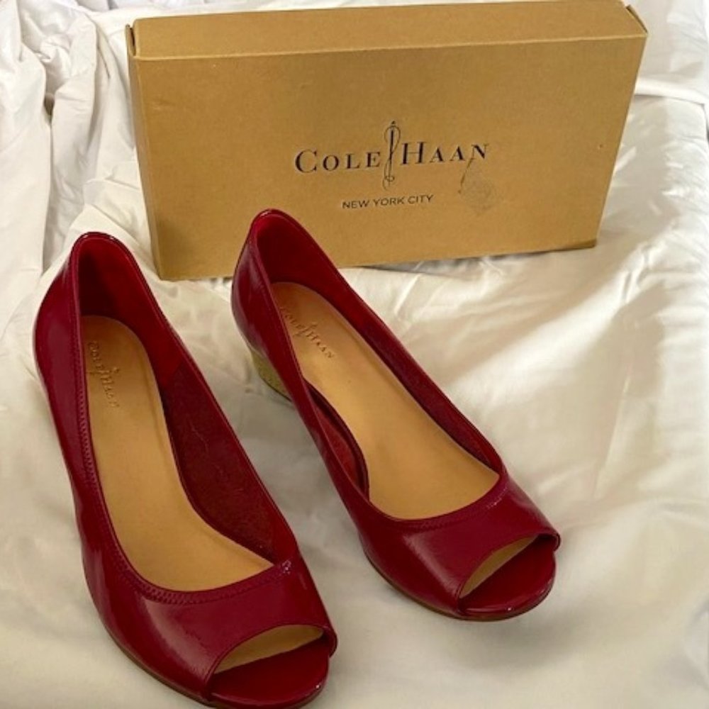 SOLD: Cole Haan Women's Air Tali OT 40 Wedge Pump, Raspberry, size 8.5,